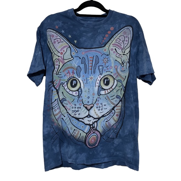 The Mountain Colorful Cat T-Shirt Men’s M 2016 Graphic Short Sleeve Pullover - Picture 1 of 5